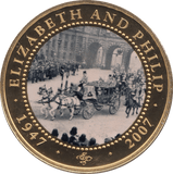 2007 ONE DOLLAR COOK ISLANDS ELIZABETH AND PHILIP 1 - ONE DOLLAR - Cambridgeshire Coins
