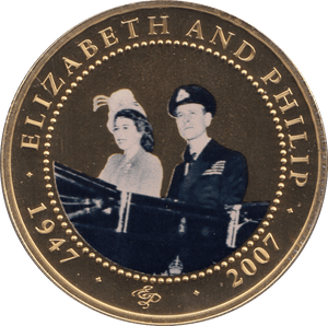2007 ONE DOLLAR COOK ISLANDS ELIZABETH AND PHILIP 20 - ONE DOLLAR - Cambridgeshire Coins