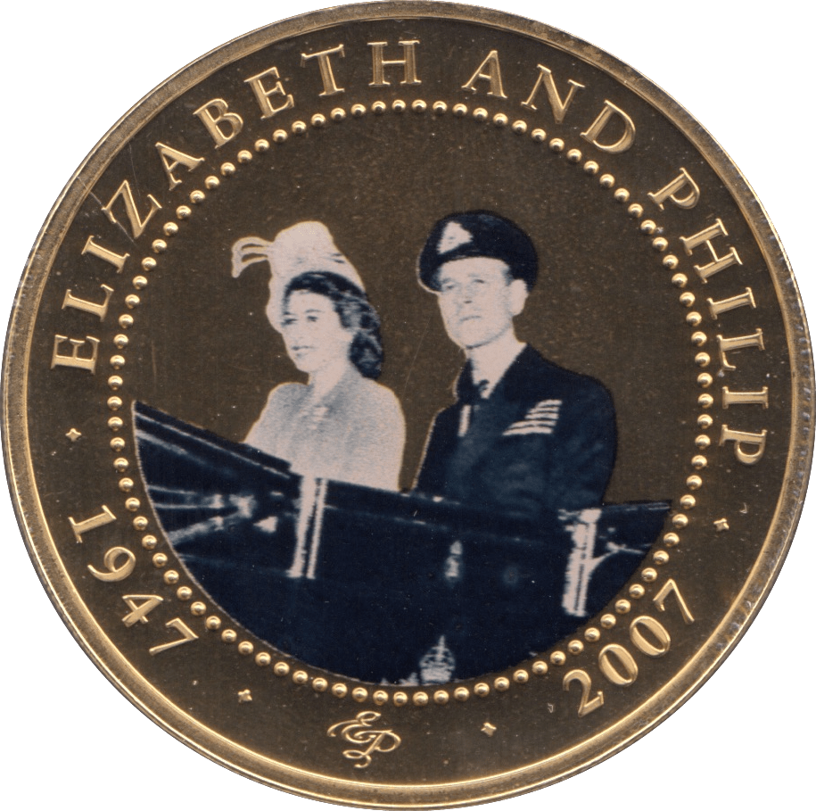 2007 ONE DOLLAR COOK ISLANDS ELIZABETH AND PHILIP 20 - ONE DOLLAR - Cambridgeshire Coins