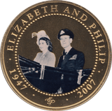 2007 ONE DOLLAR COOK ISLANDS ELIZABETH AND PHILIP 20 - ONE DOLLAR - Cambridgeshire Coins