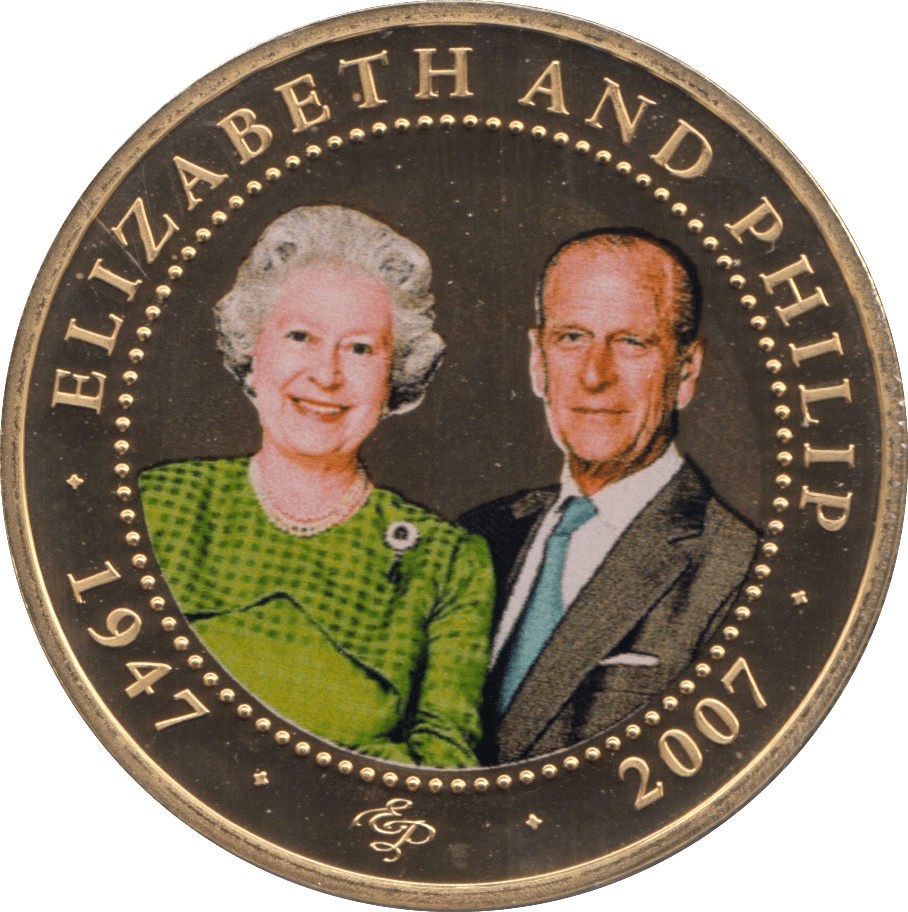 2007 ONE DOLLAR COOK ISLANDS ELIZABETH AND PHILIP 22 - ONE DOLLAR - Cambridgeshire Coins