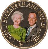 2007 ONE DOLLAR COOK ISLANDS ELIZABETH AND PHILIP 22 - ONE DOLLAR - Cambridgeshire Coins
