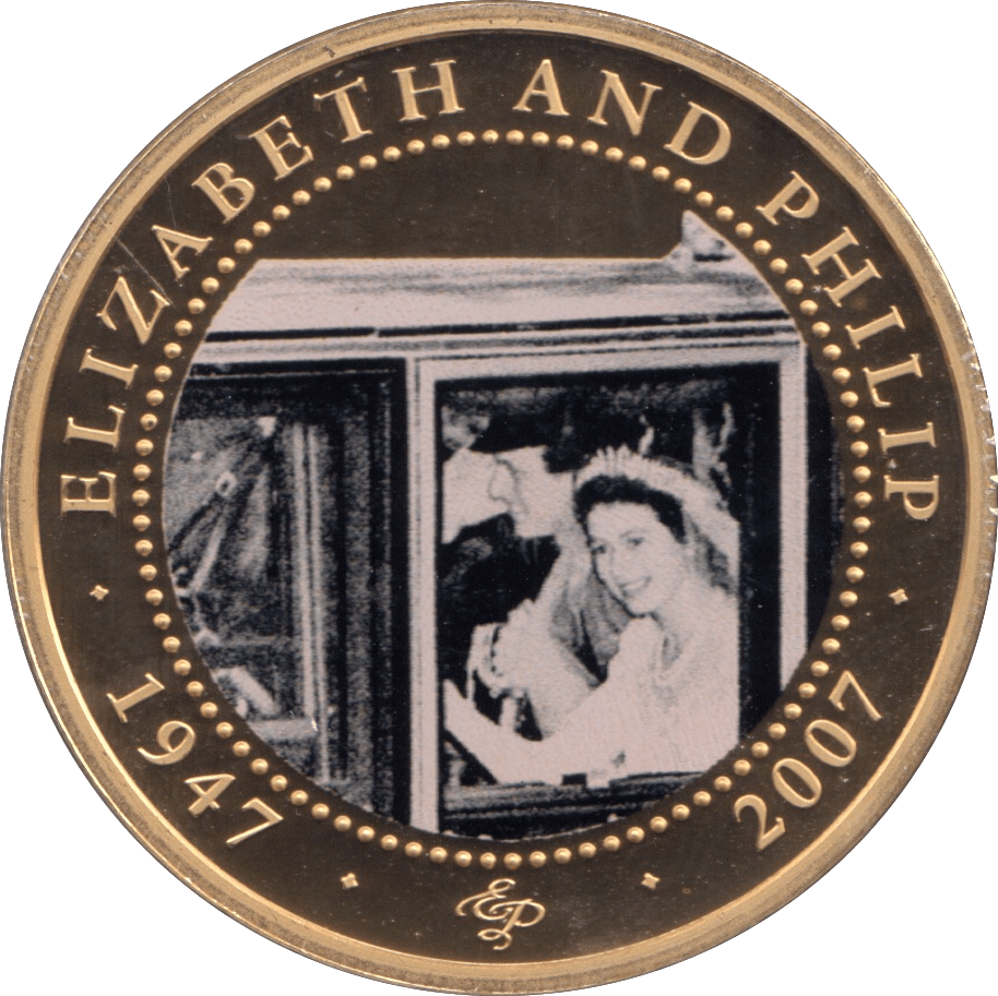 2007 ONE DOLLAR COOK ISLANDS ELIZABETH AND PHILIP 3 - ONE DOLLAR - Cambridgeshire Coins