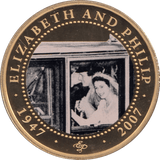 2007 ONE DOLLAR COOK ISLANDS ELIZABETH AND PHILIP 3 - ONE DOLLAR - Cambridgeshire Coins