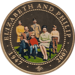 2007 ONE DOLLAR COOK ISLANDS ELIZABETH AND PHILIP 4 - ONE DOLLAR - Cambridgeshire Coins