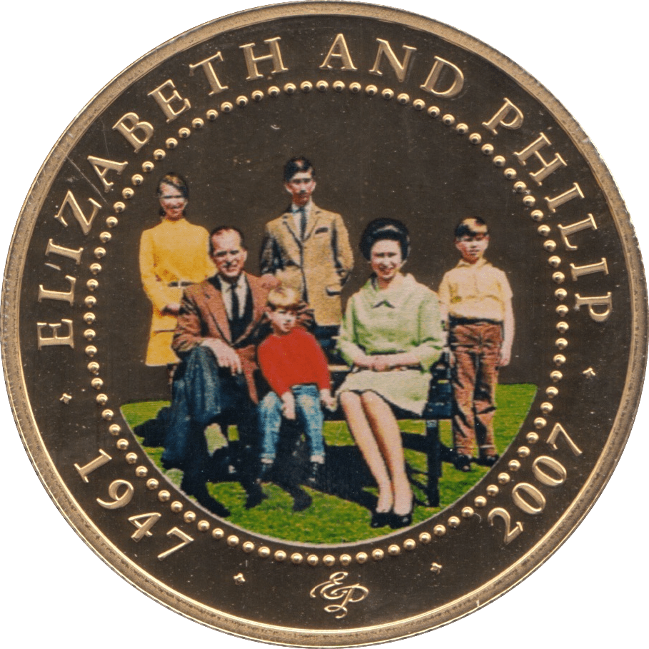2007 ONE DOLLAR COOK ISLANDS ELIZABETH AND PHILIP 4 - ONE DOLLAR - Cambridgeshire Coins