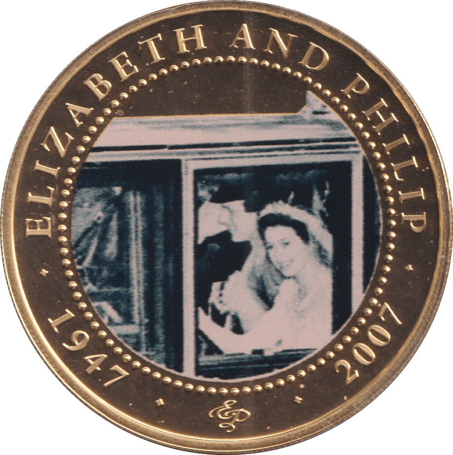 2007 ONE DOLLAR COOK ISLANDS ELIZABETH AND PHILIP 4 - WORLD COINS - Cambridgeshire Coins