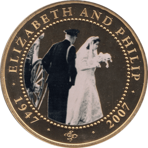 2007 ONE DOLLAR COOK ISLANDS ELIZABETH AND PHILIP 5 - ONE DOLLAR - Cambridgeshire Coins