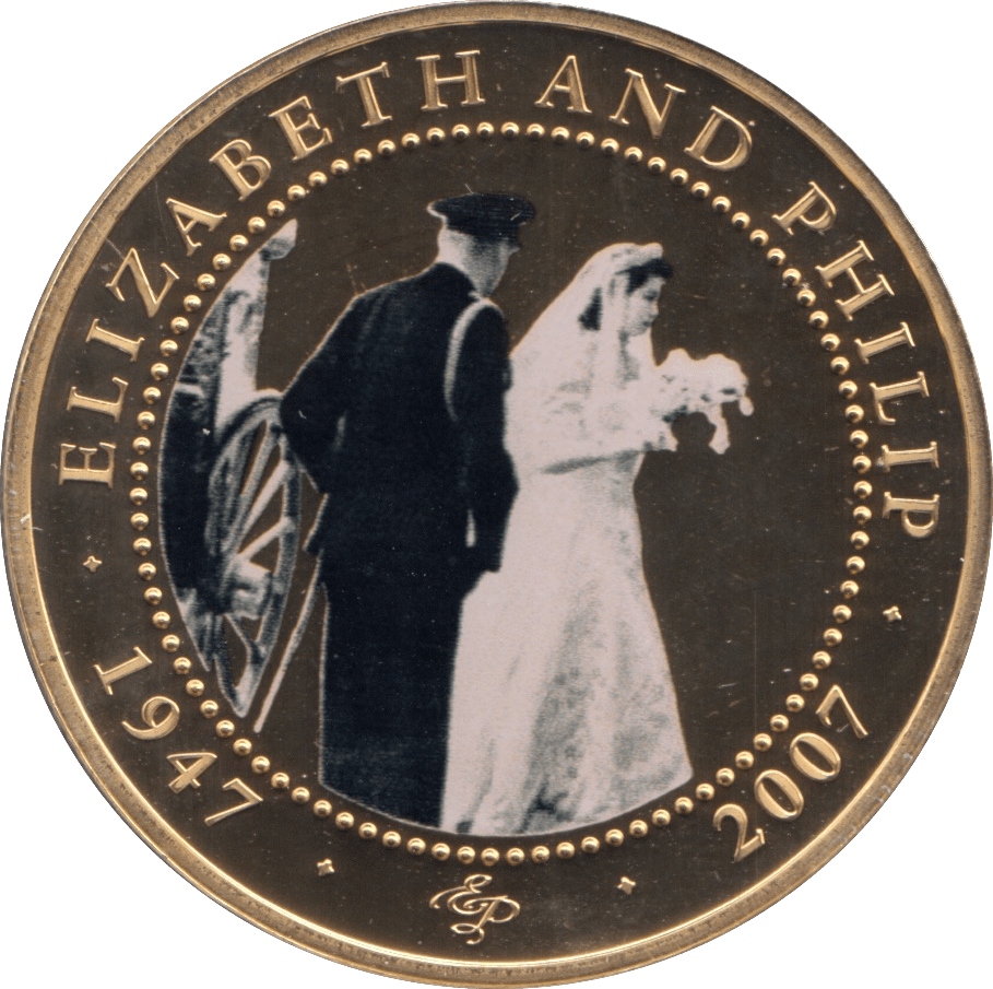 2007 ONE DOLLAR COOK ISLANDS ELIZABETH AND PHILIP 5 - ONE DOLLAR - Cambridgeshire Coins
