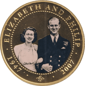 2007 ONE DOLLAR COOK ISLANDS ELIZABETH AND PHILIP 5 - WORLD COINS - Cambridgeshire Coins