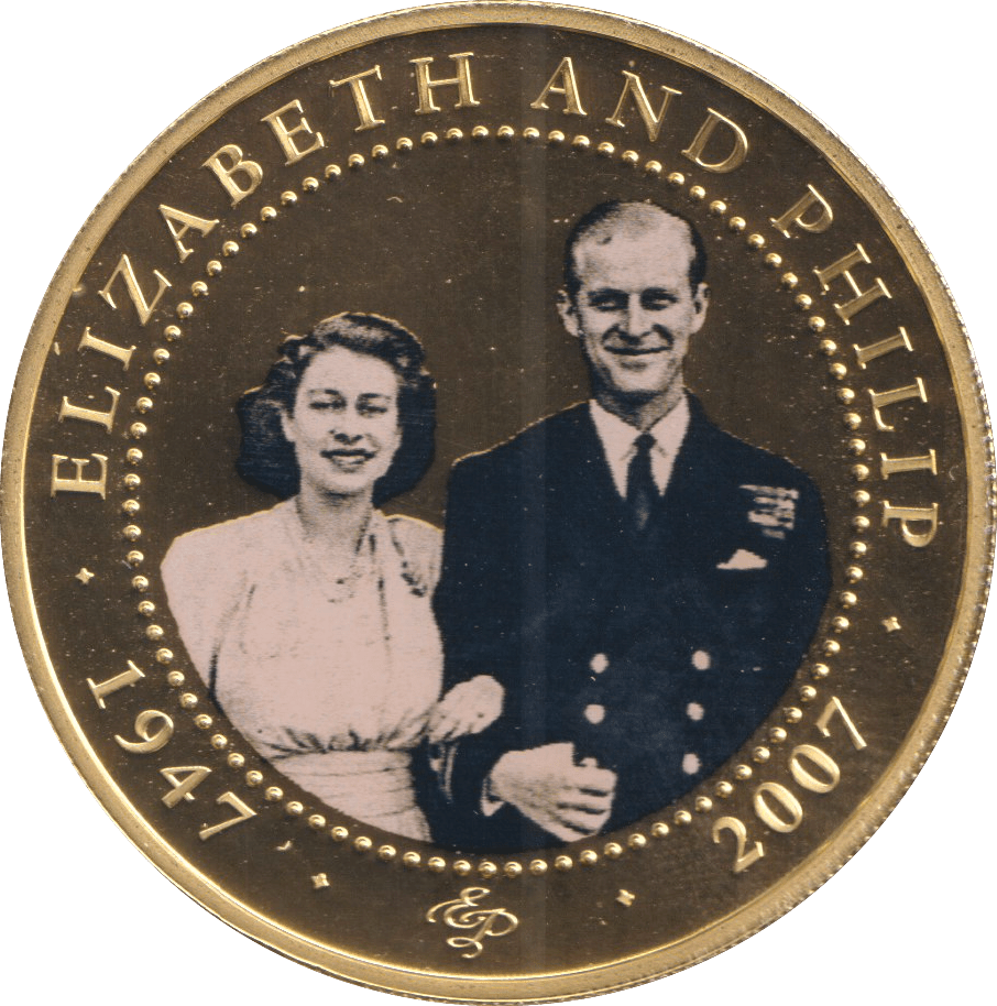 2007 ONE DOLLAR COOK ISLANDS ELIZABETH AND PHILIP 5 - WORLD COINS - Cambridgeshire Coins