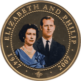 2007 ONE DOLLAR COOK ISLANDS ELIZABETH AND PHILIP 6 - ONE DOLLAR - Cambridgeshire Coins