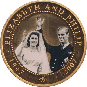 2007 ONE DOLLAR COOK ISLANDS ELIZABETH AND PHILIP 6 - WORLD COINS - Cambridgeshire Coins