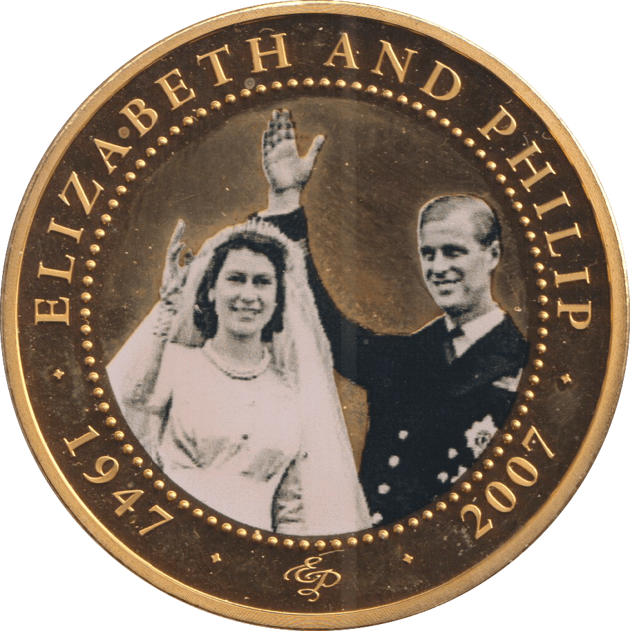 2007 ONE DOLLAR COOK ISLANDS ELIZABETH AND PHILIP 6 - WORLD COINS - Cambridgeshire Coins