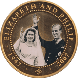 2007 ONE DOLLAR COOK ISLANDS ELIZABETH AND PHILIP 6 - WORLD COINS - Cambridgeshire Coins
