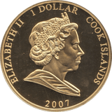 2007 ONE DOLLAR COOK ISLANDS ELIZABETH AND PHILIP 7 - ONE DOLLAR - Cambridgeshire Coins