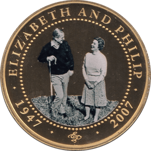 2007 ONE DOLLAR COOK ISLANDS ELIZABETH AND PHILIP 7 - ONE DOLLAR - Cambridgeshire Coins