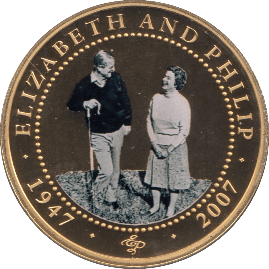2007 ONE DOLLAR COOK ISLANDS ELIZABETH AND PHILIP 7 - ONE DOLLAR - Cambridgeshire Coins