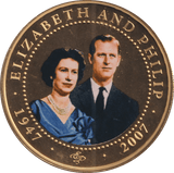 2007 ONE DOLLAR COOK ISLANDS ELIZABETH AND PHILIP 7 - WORLD COINS - Cambridgeshire Coins
