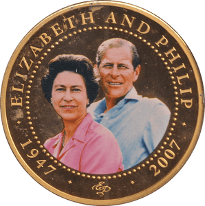 2007 ONE DOLLAR COOK ISLANDS ELIZABETH AND PHILIP 8 - WORLD COINS - Cambridgeshire Coins