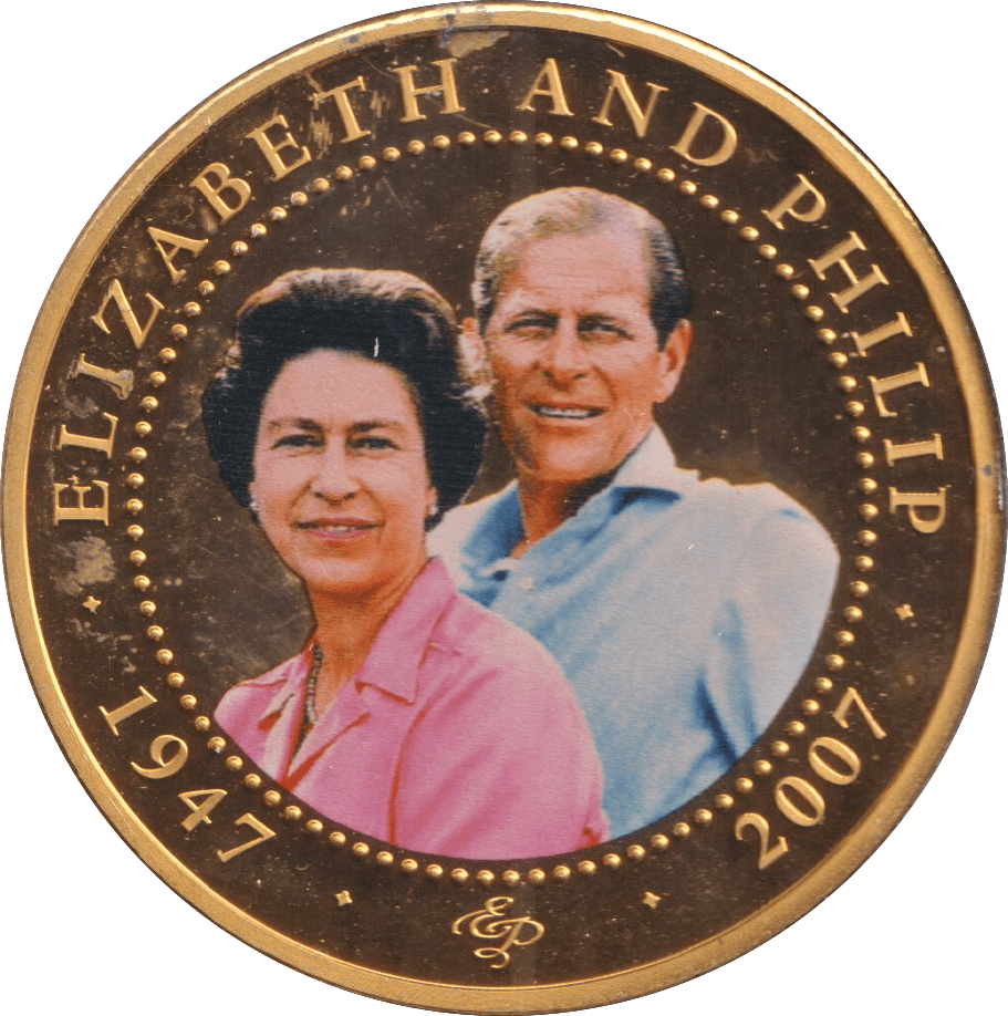 2007 ONE DOLLAR COOK ISLANDS ELIZABETH AND PHILIP 8 - WORLD COINS - Cambridgeshire Coins