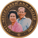 2007 ONE DOLLAR COOK ISLANDS ELIZABETH AND PHILIP 8 - WORLD COINS - Cambridgeshire Coins