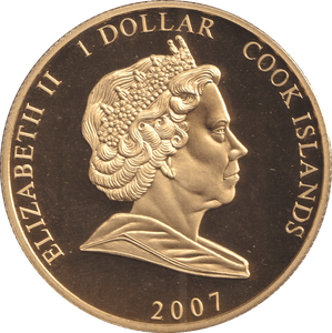 2007 ONE DOLLAR COOK ISLANDS ELIZABETH AND PHILIP 8 - WORLD COINS - Cambridgeshire Coins