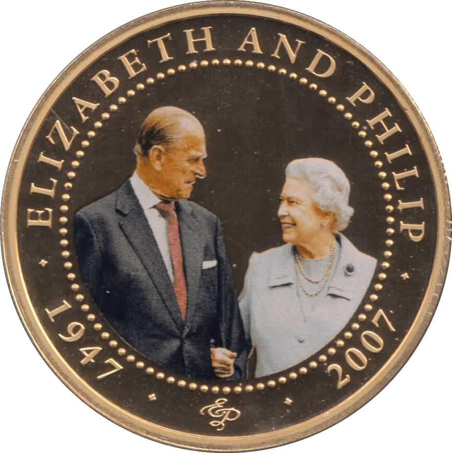 2007 ONE DOLLAR COOK ISLANDS ELIZABETH AND PHILIP 9 - ONE DOLLAR - Cambridgeshire Coins