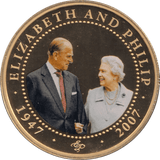 2007 ONE DOLLAR COOK ISLANDS ELIZABETH AND PHILIP 9 - ONE DOLLAR - Cambridgeshire Coins