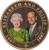 2007 ONE DOLLAR COOK ISLANDS ELIZABETH AND PHILIP 9 - WORLD COINS - Cambridgeshire Coins