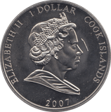 2007 ONE DOLLAR COOK ISLANDS F311 - WORLD COINS - Cambridgeshire Coins
