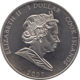 2007 ONE DOLLAR COOK ISLANDS F429 - WORLD COINS - Cambridgeshire Coins