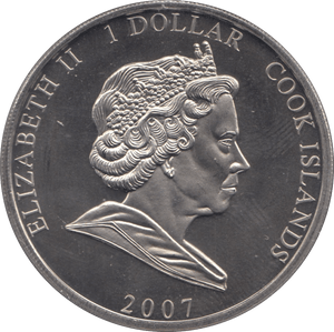 2007 ONE DOLLAR COOK ISLANDS F563 - WORLD COINS - Cambridgeshire Coins