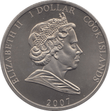2007 ONE DOLLAR COOK ISLANDS F583 - WORLD COINS - Cambridgeshire Coins