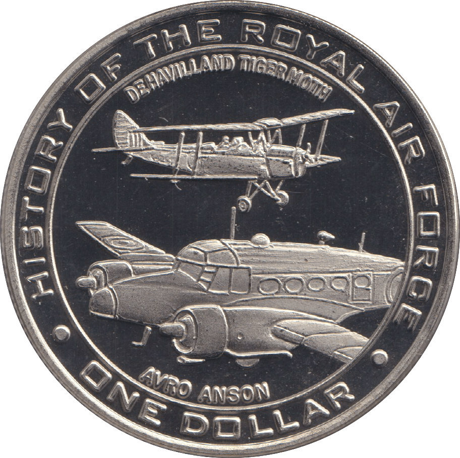 2007 ONE DOLLAR HISTORY OF THE RAF - AVRO ANSON - 10 DOLLARS - Cambridgeshire Coins