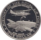 2007 ONE DOLLAR HISTORY OF THE RAF - AVRO ANSON - 10 DOLLARS - Cambridgeshire Coins