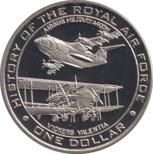 2007 ONE DOLLAR HISTORY OF THE RAF - VICKERS VALENTIA - 10 DOLLARS - Cambridgeshire Coins