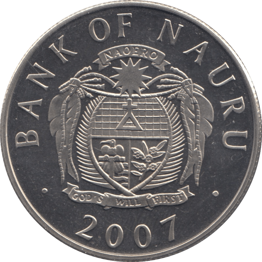 2007 ONE DOLLAR NAURU F432 - WORLD COINS - Cambridgeshire Coins