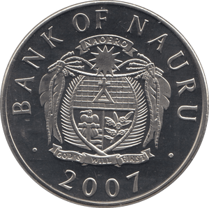 2007 ONE DOLLAR NAURU - WORLD COINS - Cambridgeshire Coins