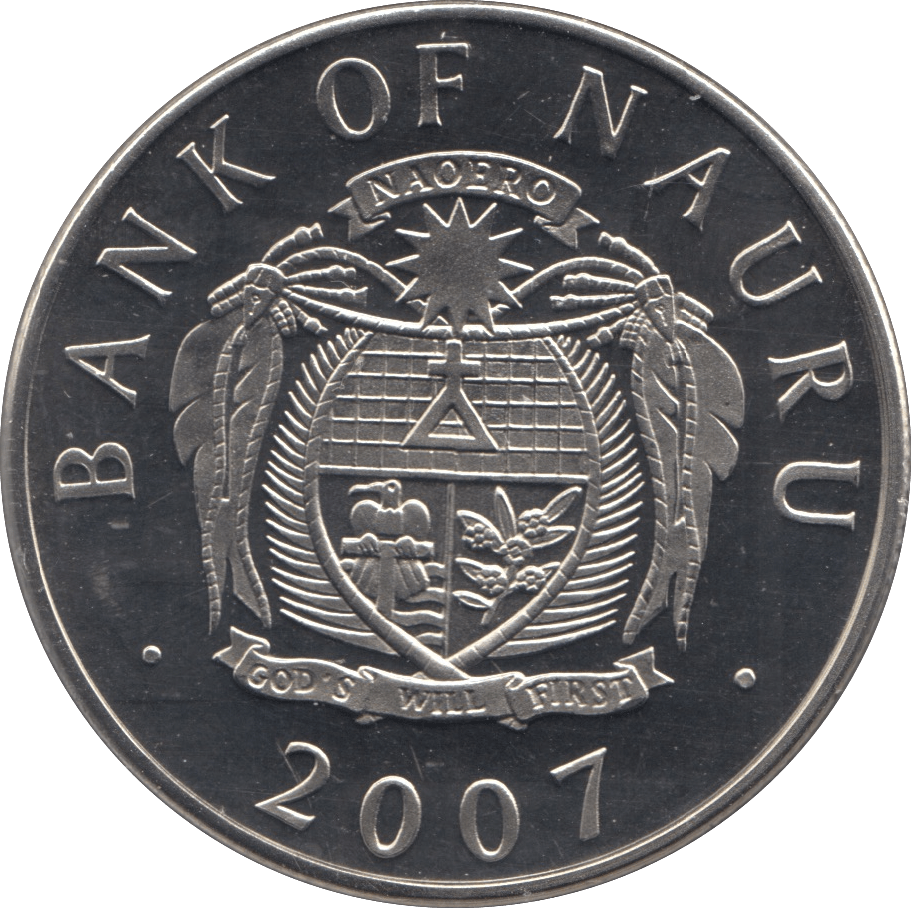 2007 ONE DOLLAR NAURU - WORLD COINS - Cambridgeshire Coins
