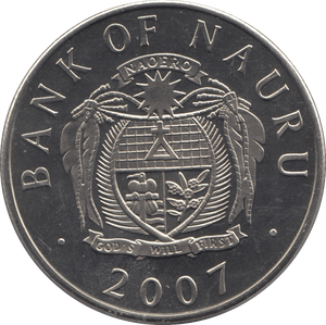 2007 ONE DOLLAR NAURU - WORLD COINS - Cambridgeshire Coins