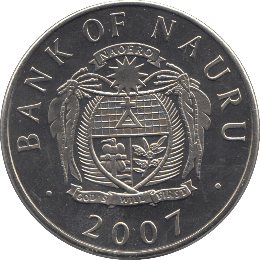 2007 ONE DOLLAR NAURU - WORLD COINS - Cambridgeshire Coins