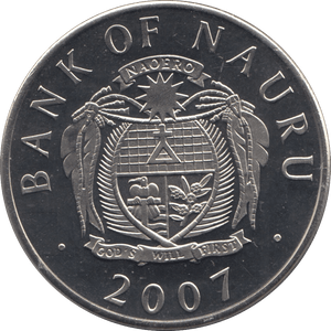 2007 ONE DOLLAR NAURU - WORLD COINS - Cambridgeshire Coins
