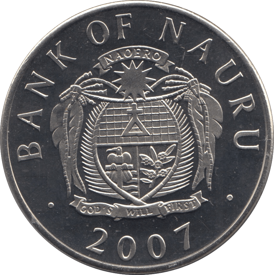 2007 ONE DOLLAR NAURU - WORLD COINS - Cambridgeshire Coins