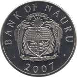 2007 ONE DOLLAR NAURU - WORLD COINS - Cambridgeshire Coins