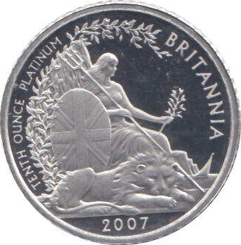 2007 PLATINUM PROOF BRITANNIA £10 - Platinum Coins - Cambridgeshire Coins