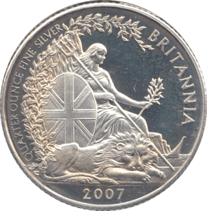 2007 QUARTER BRITANNIA 1/4 OZ FINE SILVER - SILVER BRITANNIA - Cambridgeshire Coins