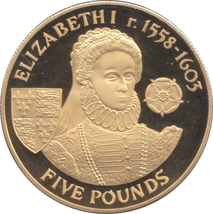 2007 SILVER ALDERNEY ELIZABETH FIRST FIVE POUNDS ( PROOF ) - SILVER WORLD COINS - Cambridgeshire Coins