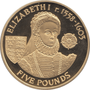 2007 SILVER ALDERNEY ELIZABETH FIRST FIVE POUNDS ( PROOF ) - SILVER WORLD COINS - Cambridgeshire Coins