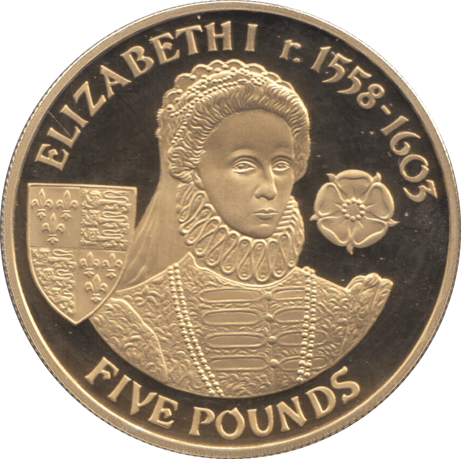 2007 SILVER ALDERNEY ELIZABETH FIRST FIVE POUNDS ( PROOF ) - SILVER WORLD COINS - Cambridgeshire Coins